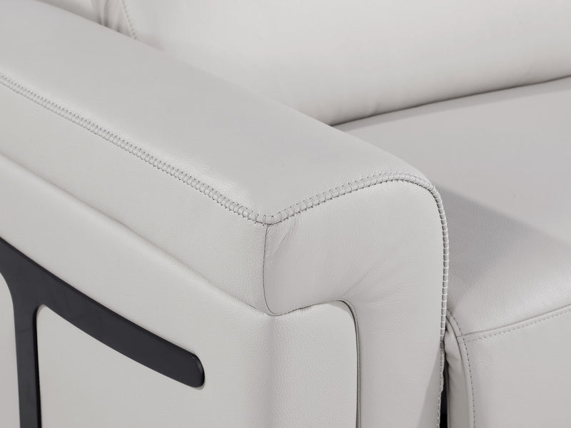 1126 - Top Grain Power Reclining Italian Leather Sofa - R&R Furniture Gallery (Fountain Valley, CA)