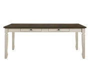 Fedele - Dining Table - Weathered Oak & Cream - R&R Furniture Gallery (Fountain Valley, CA)