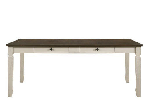 Fedele - Dining Table - Weathered Oak & Cream - R&R Furniture Gallery (Fountain Valley, CA)