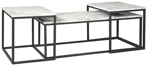 Donnesta - Occasional Table Set (Set of 3) - Gray / Black - R&R Furniture Gallery (Fountain Valley, CA)