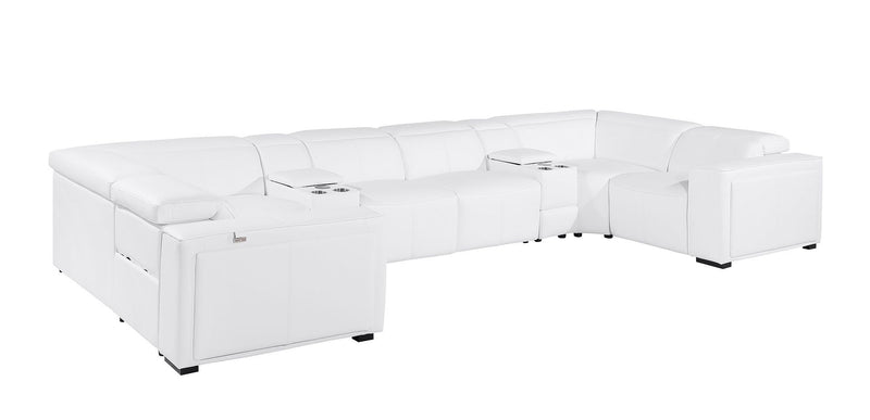 1224 - 8-Piece U-Shaped Sectional Sofa In With 4 Power Recliners & Power Headrests