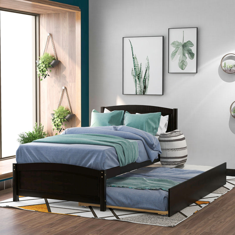 Platform Bed & Headboard, Footboard And Wood Slat Support - R&R Furniture Gallery (Fountain Valley, CA)