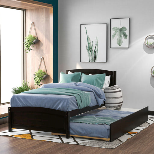 Platform Bed & Headboard, Footboard And Wood Slat Support - R&R Furniture Gallery (Fountain Valley, CA)