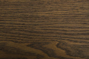Marcia Mid-Century Tobacco & Antique Brass Dining Table — view 5
