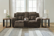 Frohn - Dbl Reclining Loveseat With Console - R&R Furniture Gallery (Fountain Valley, CA)