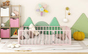 Metal Floor Bed Frame With Fence And Door - R&R Furniture Gallery (Fountain Valley, CA)