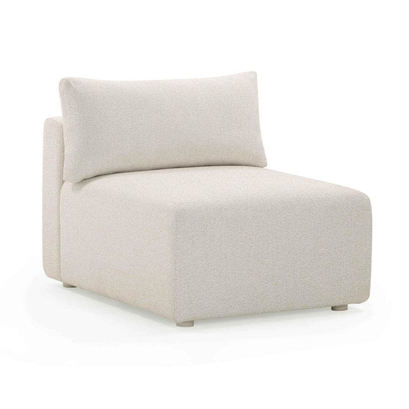 Hangover - Outdoor Modular Armless Chair - Cream - R&R Furniture Gallery (Fountain Valley, CA)