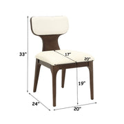 Koen - Side Chair (Set of 2) - Beige / Brown Oak - R&R Furniture Gallery (Fountain Valley, CA)