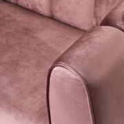 Noble House Miranda Modern Glam 3 Seater Sofa with plush cushions and sleek design in a stylish living room setting.