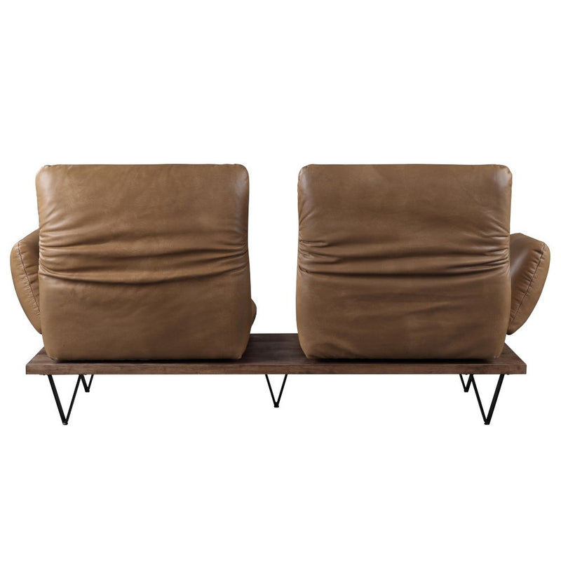 Narech - Sofa With Swivel - Nutmeg Top Grain Leather - R&R Furniture Gallery (Fountain Valley, CA)