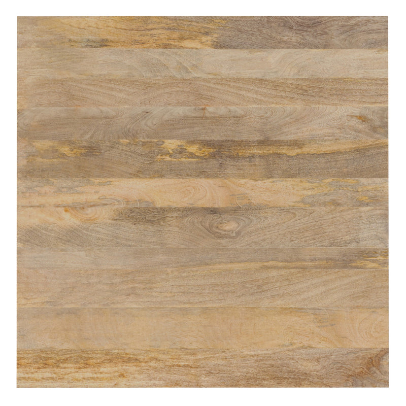 Simpli-Home Hunter square tabletop dining table with wooden finish, ideal for modern dining rooms and family gatherings.