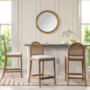 Panama - Curved Back Cane Counter Stool (Set of 2) - R&R Furniture Gallery (Fountain Valley, CA)