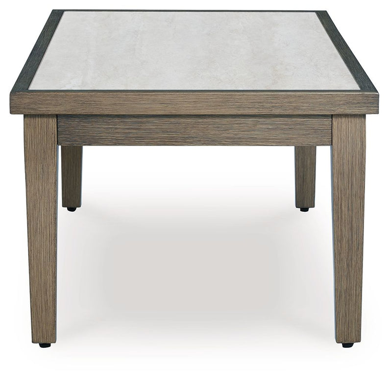 Rainier Ranch - Rectangular Cocktail Table - Brown / Beige - R&R Furniture Gallery (Fountain Valley, CA)