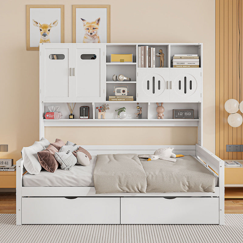 Daybed With All-In-One Cabinet And Shelf - R&R Furniture Gallery (Fountain Valley, CA)