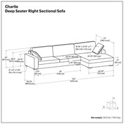 Charlie - Upholstered Deep Seater Sectional Sofa - R&R Furniture Gallery (Fountain Valley, CA)
