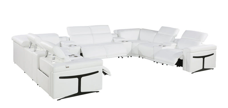1126 - 12-Piece U-Shaped Sectional Sofa In With 4 Power Recliners & Power Headrests