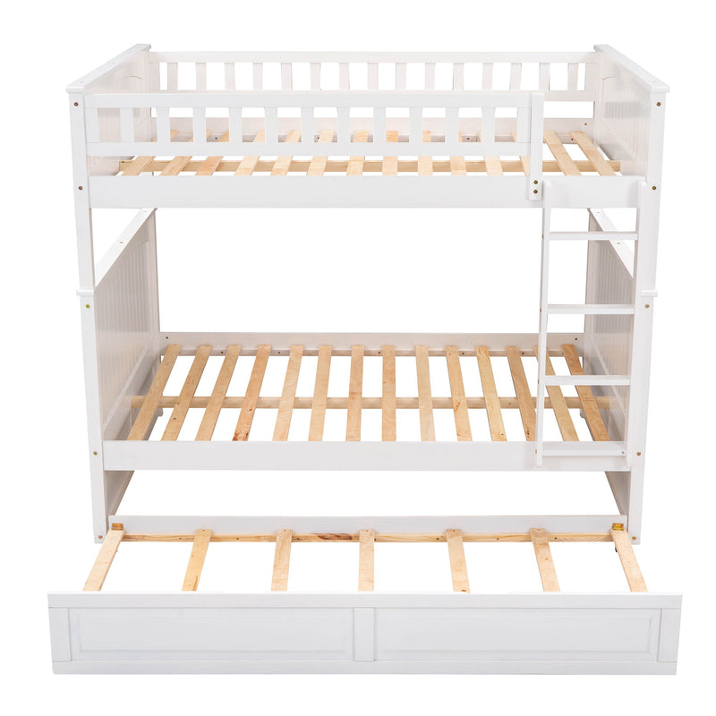 Bunk Bed With Twin Size Trundle, Guardrails - R&R Furniture Gallery (Fountain Valley, CA)