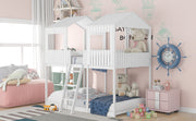 Bunk Bed With Roof, Window, Guardrail, Ladder - R&R Furniture Gallery (Fountain Valley, CA)