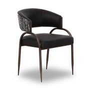 Tatum - Vegan Leather 2-Tone Dining Chair - R&R Furniture Gallery (Fountain Valley, CA)
