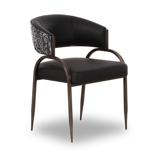 Tatum - Vegan Leather 2-Tone Dining Chair - R&R Furniture Gallery (Fountain Valley, CA)
