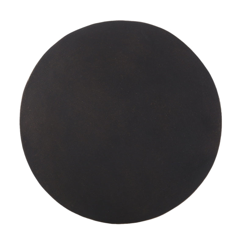 Noble House outdoor concrete end table with a half-sphere copper top, lightweight design, and modern exterior style.
