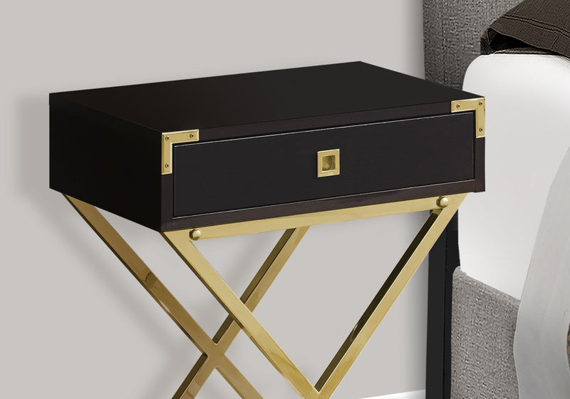 Accent Side Table, Storage Drawer, Stylish Design Contemporary & Modern - R&R Furniture Gallery (Fountain Valley, CA)