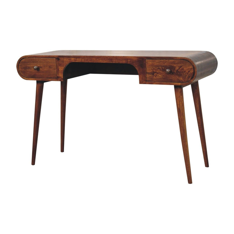 London - Arch Writing Desk - Dark Brown - R&R Furniture Gallery (Fountain Valley, CA)