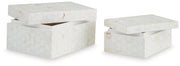 Aldenburg - Box Set (Set of 2) - Cream - R&R Furniture Gallery (Fountain Valley, CA)