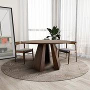 Bolton - Round Dining Table - Walnut - R&R Furniture Gallery (Fountain Valley, CA)