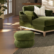 Nest - Low Round Upholstered Ottoman - R&R Furniture Gallery (Fountain Valley, CA)