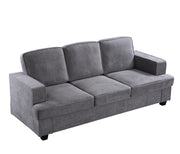 Modern Sofa, Comfortable 3 Seater Couch With Deep Seating, Loose Back Cushions, Wide Arms - R&R Furniture Gallery (Fountain Valley, CA)