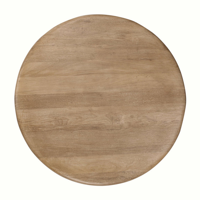 Ilaria - Reclaimed Wood Round Coffee Table - Sand Washed - R&R Furniture Gallery (Fountain Valley, CA)