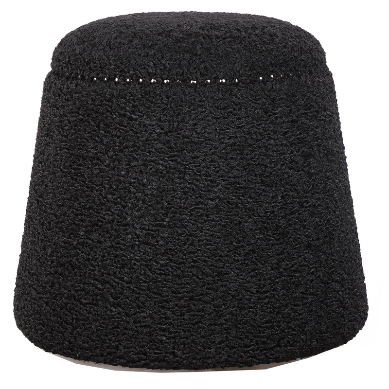 Uttermost Gumdrop upholstered ottoman with a plush, rounded design and fabric upholstery, ideal for living room or lounge decor.