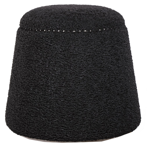 Uttermost Gumdrop upholstered ottoman with a plush, rounded design and fabric upholstery, ideal for living room or lounge decor.