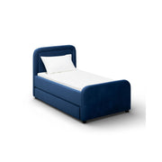 TOV Furniture Briella trundle bed with wooden frame and pull-out mattress, ideal for space-saving guest sleeping arrangements.