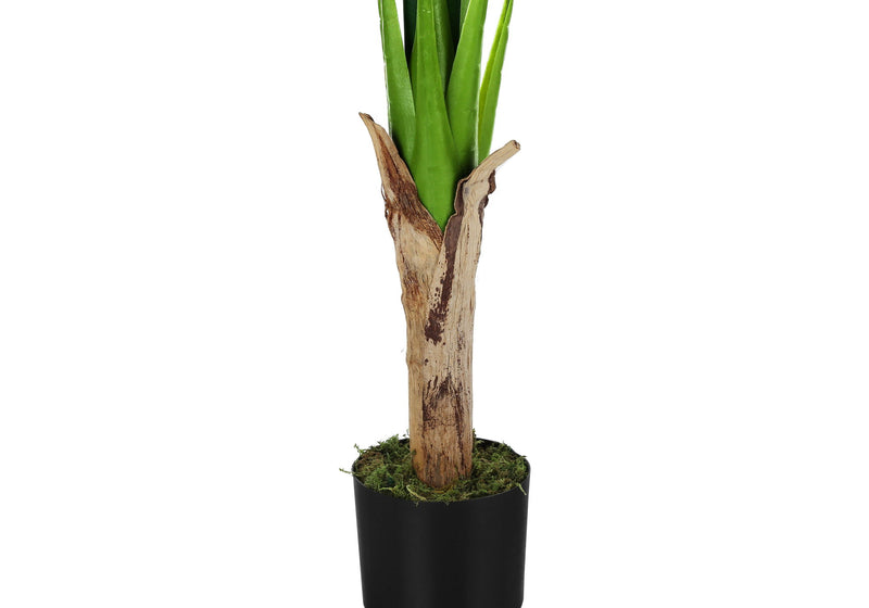 43" Tall, Artificial Plant, Banana Tree, Indoor, Faux, Fake, Floor, Greenery, Potted, Real Touch, Decorative - Green / Black - R&R Furniture Gallery (Fountain Valley, CA)