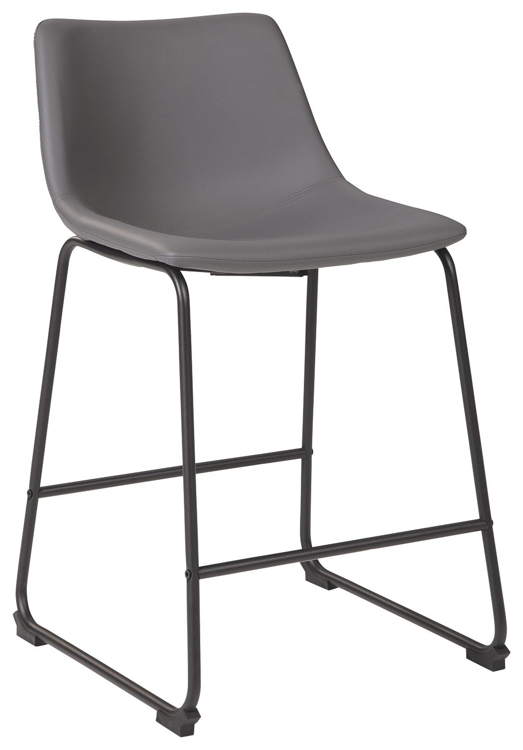 Pair of Signature Design by Ashley® Centiar upholstered barstools with cushioned seats and wooden legs, set of two for kitchen or bar area.
