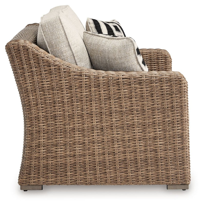 Beachcroft - Loveseat With Cushion - Beige - R&R Furniture Gallery (Fountain Valley, CA)