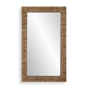 Ayanna - Wood Mirror - Gray Washed