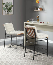 Lahni - 17" Boucle Fabric Counter Height Chair - R&R Furniture Gallery (Fountain Valley, CA)
