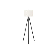 Contemporary 8th Street floor lamp with sleek design and tall metal stand, ideal for modern living room lighting.
