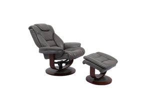Monarch - Manual Reclining Swivel Chair and Ottoman