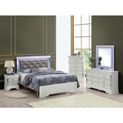 Bed With LED Light Accents Headboard - R&R Furniture Gallery (Fountain Valley, CA)