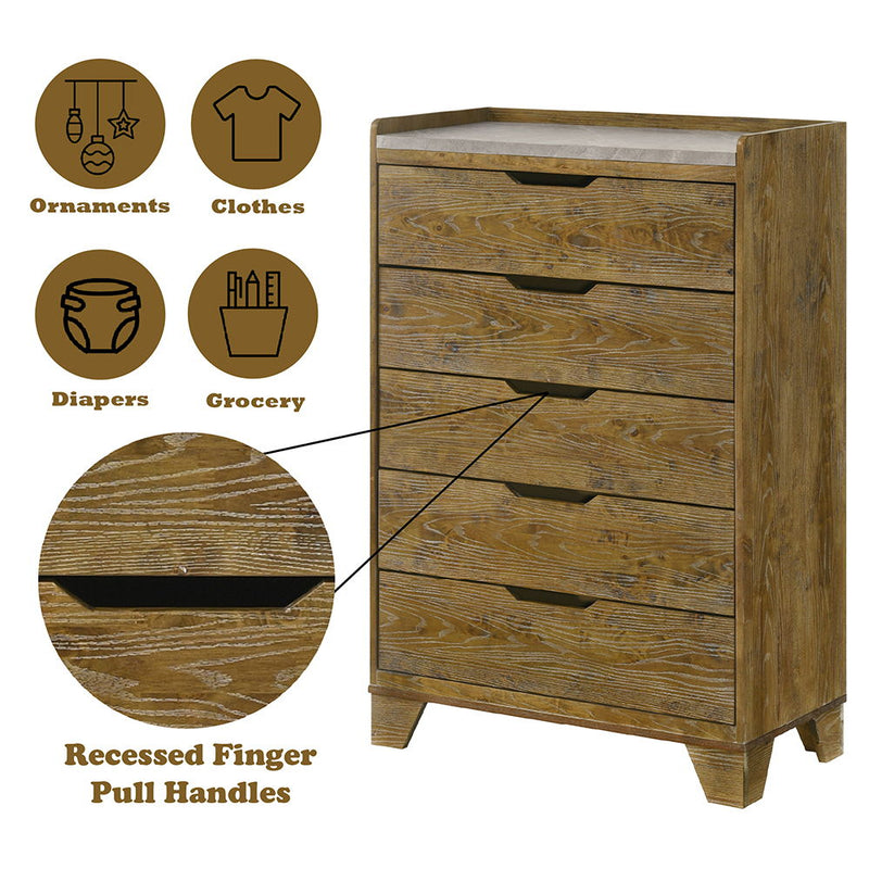 Garcia - Chest - Light Brown - R&R Furniture Gallery (Fountain Valley, CA)