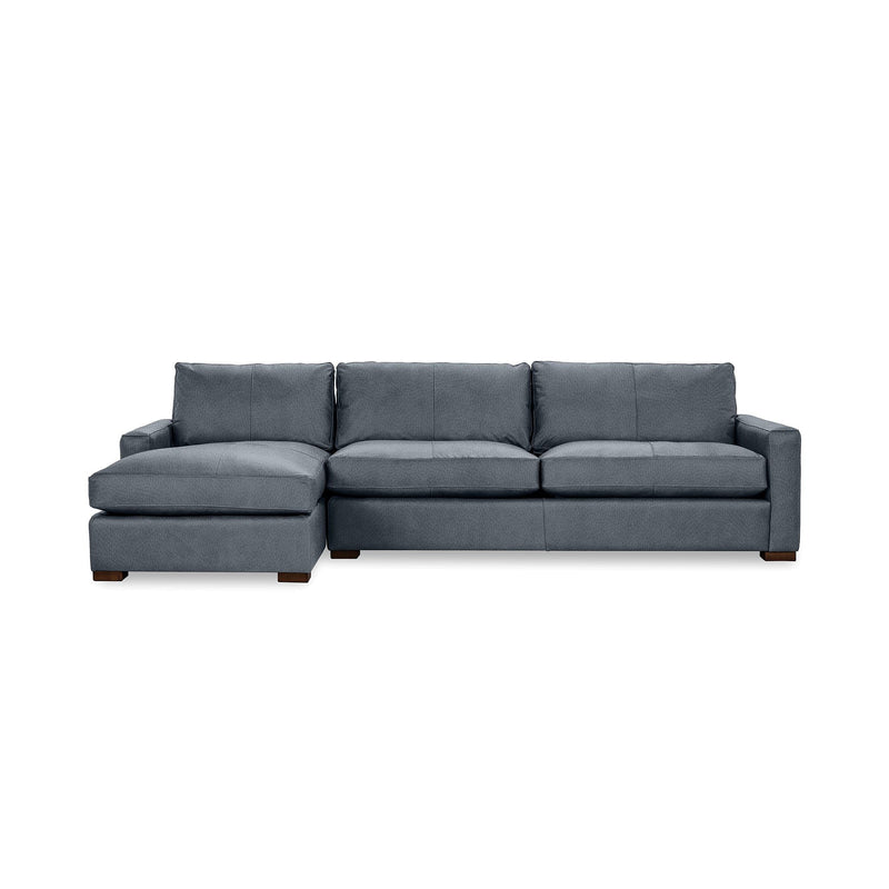 Classic Home Coburn chaise sofa from stationary sectional set, featuring plush upholstery and modern design.