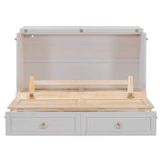 DreamHaus cabinet bed with large storage drawers and stylish design, featuring a sleek, modern look for compact living spaces.