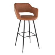 Lumi Source Margarite contemporary barstool set of 2 with sleek modern design and cushioned seats, ideal for kitchen or bar area.