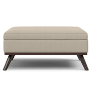 Owen - Multifunctional Square Coffee Table Storage Ottoman - R&R Furniture Gallery (Fountain Valley, CA)