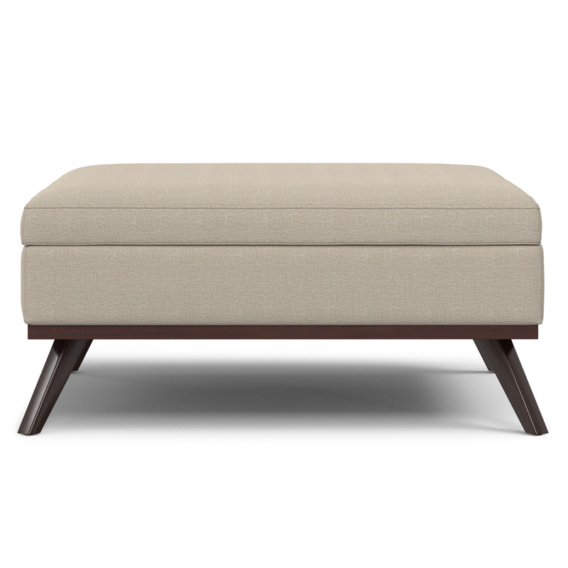 Owen - Multifunctional Square Coffee Table Storage Ottoman - R&R Furniture Gallery (Fountain Valley, CA)