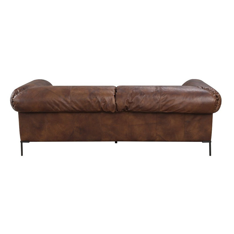 Jaron - Sofa - Mocha Top Grain Leather - R&R Furniture Gallery (Fountain Valley, CA)